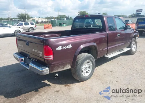 2004 Dodge Dakota Slt из США, поврежденный, VIN 1D7HG42N34S608867